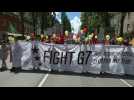 Thousands protest against the G7 summit in Munich