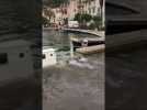 Montée des eaux sur le port de Bonifacio