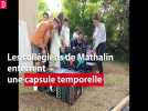 Auch : les élèves du collège Mathalin enterrent une capsule temporelle