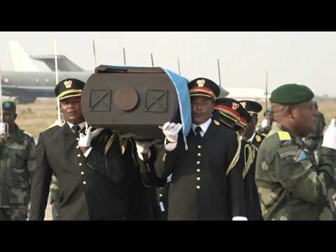 Lumumba's remains arrive in DR Congo capital