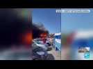 Guerre en Ukraine : un missile frappe un centre commercial 