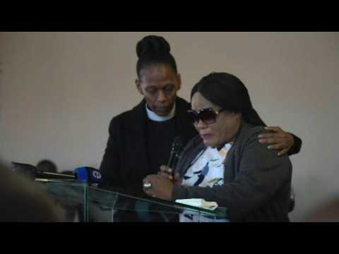 South Africa: relatives and community leaders hold prayer service for 21 dead teens
