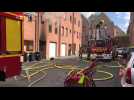 Incendie rue d'Aquitaine à Bruay