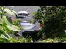 Cahors : une voiture tombe à l'eau dans le Lot