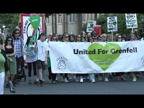 Silent walk for Grenfell victims on tragedy's 5th anniversary