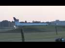 Cancelled UK Rwanda asylum-seeker flight: images of plane on tarmac