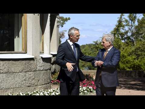NATO's chief meets Finland's president to discuss membership bid