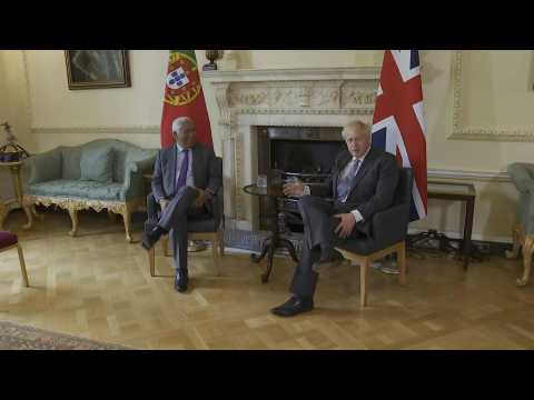 Britain's Johnson hosts his Portuguese counterpart at Downing Street