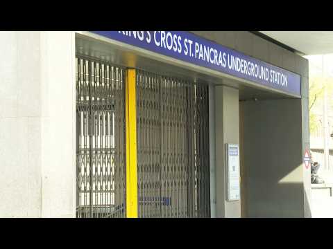 Images of King's Cross St Pancras underground station as strikes begin