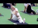 India's Modi at International Yoga Day mass event