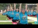 International yoga day: Stretching and breathing around the world