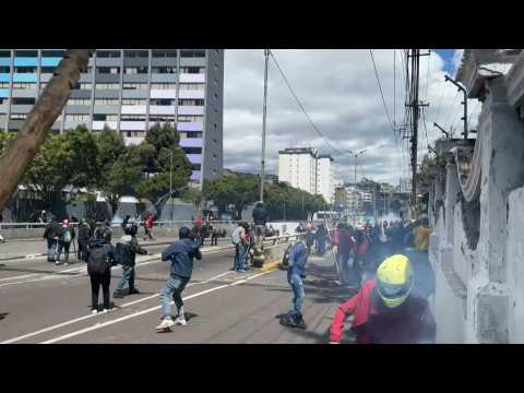 Ecuador demonstrators clash with police on ninth day of protests