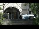 Paris attacks trial: prison convoy arrives at Paris courthouse