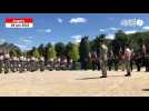 VIDÉO. À Angers, les hommes de la Légion étrangère reçoivent leur képi blanc