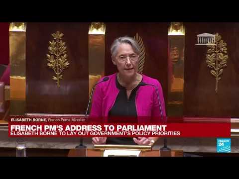REPLAY: French PM Elisabeth Borne's adress to parliament