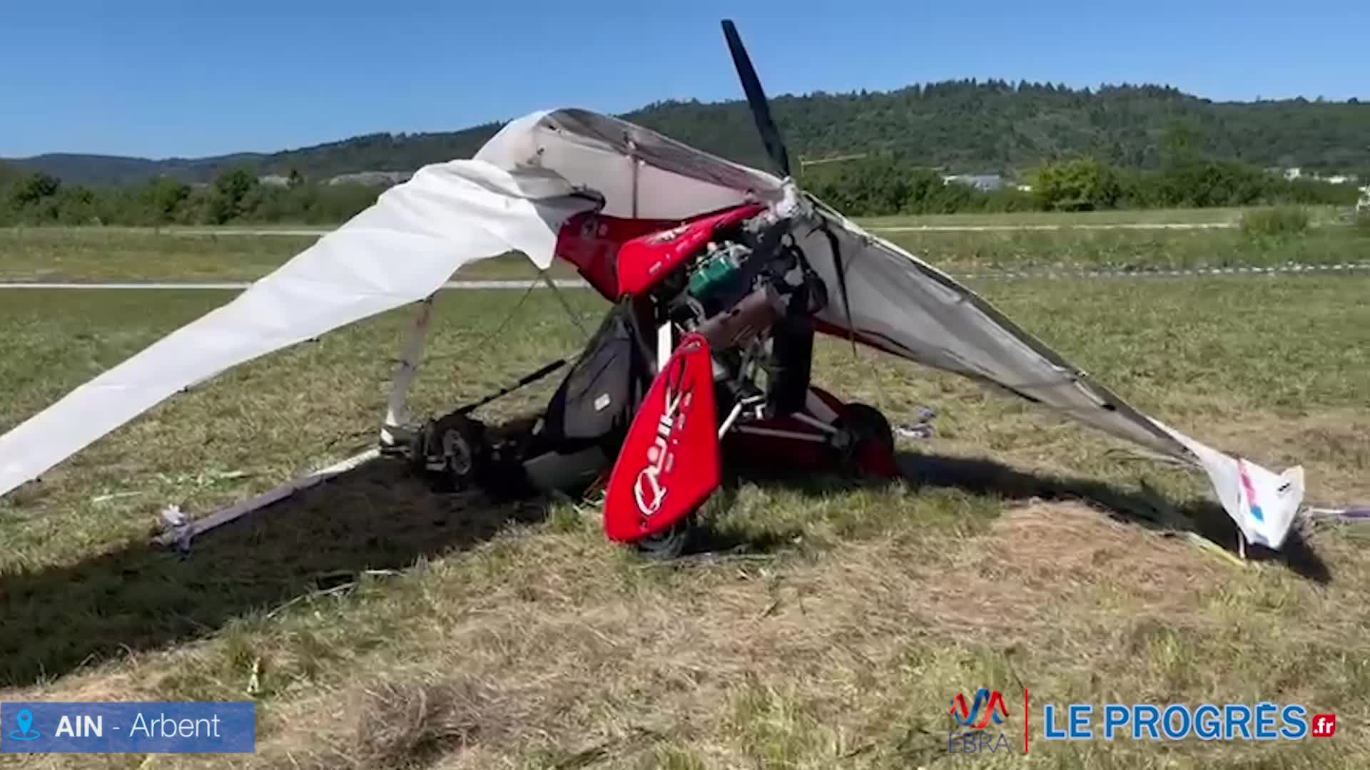 Crash d'un ULM à Arbent le pilote de 73 ans est un miraculé