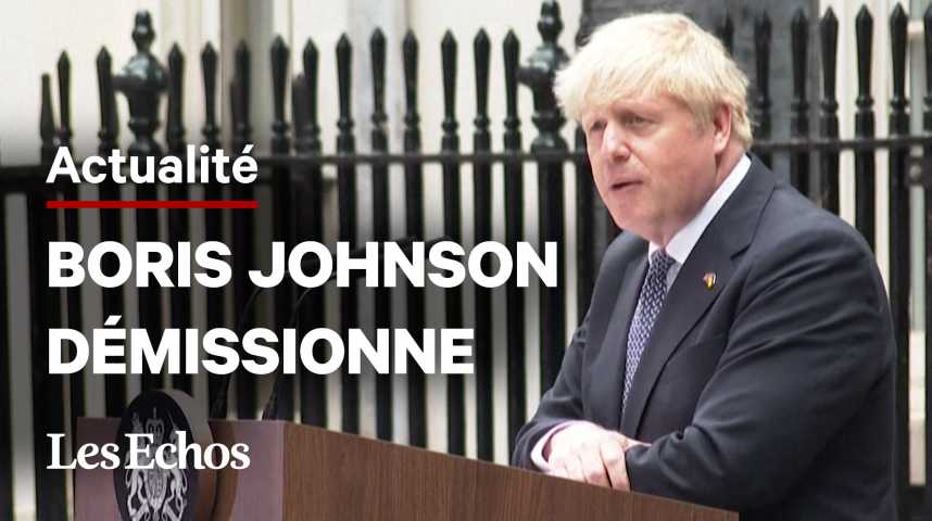 Illustration pour la vidéo Boris Johnson démissionne : « Je suis triste d'abandonner le meilleur job au monde »