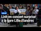 Linh, la petite protégée de Maître Gims était en concert surprise à la gare Lille Flandres