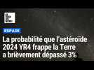 Du jamais vu : la probabilité que l'astéroïde 2024 YR4 frappe la Terre dépasse maintenant 3%, un record