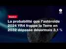 VIDEO. La probabilité que l'astéroïde 2024 YR4 frappe la Terre en 2032 dépasse désormais 3,1 %