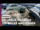 Artisan sellier, il rhabille les automobiles anciennes à Epernay