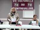 La présidente de l'association, Vie culturelle du Montreuillois, Andrée Villalon, lors de l'assemblée générale.