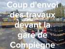 Coup d'envoi des travaux sur le parvis de la gare de Compiègne