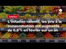 VIDEO. L'inflation ralentit, les prix à la consommation ont augmenté de 0,8 % en février sur un an