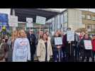 Mobilisation contre la menace de fermeture d'une classe au collège Montaigne de Saint-Quentin