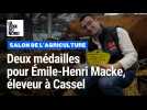 Emile-Henri Macke, éleveur à Cassel, vient de remporter six médailles avec deux de ses bêtes au salon de l'Agriculture