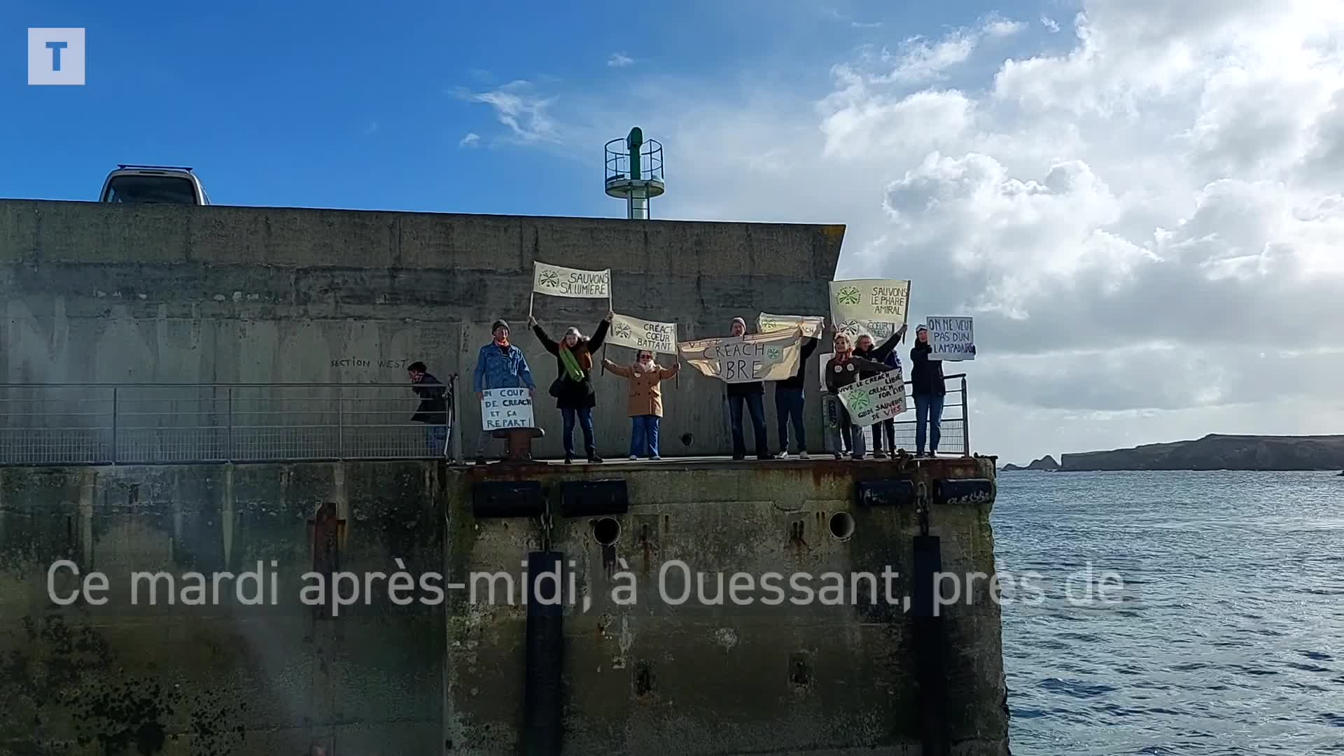 « Abandonnez le projet » : la population d'Ouessant fait front pour le maintien de la lanterne du phare du Créac'h [Vidéo]