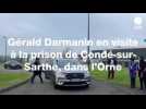 VIDÉO. L'arrivée de Gérald Darmanin à la prison de Condé-sur Sarthe