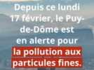 Environnement - Pic de pollution aux particules fines : la vitesse abaissée de 20 km/h dans le Puy-de-Dôme