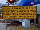 Remiremont : quand le train passe sur le passage à niveau