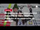 VIDÉO. Biathlon. En patronne, Lou Jeanmonnot remporte la mass-start de Pokljuka et se rapproche au général