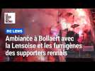 La Lensoise à Bollaert lors de Lens - Rennes et le craquage de fumigènes dans le parcage rennais