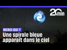 Une étrange spirale bleue apparaît dans le ciel en France et au Royaume-Uni ?