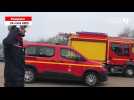 VIDEO. À Honfleur, le lieutenant Cosne prend le commandement de la caserne des pompiers