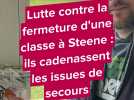 Ils cadenassent les issues de secours de l'école de Steene pour protester contre la fermeture d'une classe