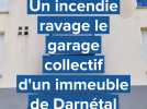 Un incendie ravage un garage d'immeuble à Darnétal