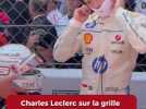 Les derniers moments de Charles Leclerc sur la grille avant le départ du Grand Prix de Monaco 2025
