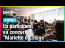 Amaury et Roskam, 17 ans, participent au concert « Mariette on Stage », à Boulogne