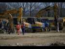 Sur le chantier de l'autoroute A69 près de Castres, le 27 février 2025 ( AFP / ED JONES )