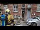 Incendie à Charleroi, rue Isaac