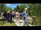 Toucher, marcher, ressentir : l'Adasms inaugure son sentier sensoriel