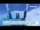 Un parapentiste aspiré par un nuage d'orage, se retrouve à 8 500 m d'altitude où le mercure descend à -40°C