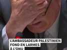 L'ambassadeur palestinien fond en larmes à l'ONU