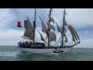 Semaine du Golfe 2025. Les voiliers naviguent toutes voiles dehors lors de la Grande parade.
