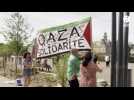 VIDÉO. Un « flash mob » en soutien à Gaza a réuni une centaine de personnes, à Lannion