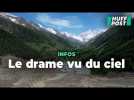 Les images aériennes impressionnantes du village enseveli par la chute du glacier suisse